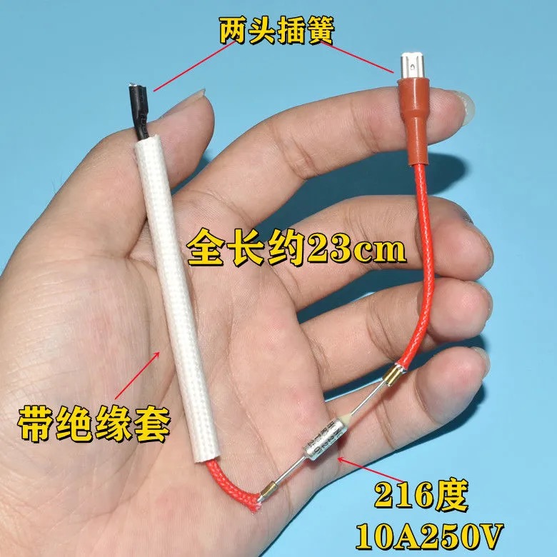 通用蒸蛋器电热水壶挂烫机电吹风热风枪温度保险丝管热熔断器 10a