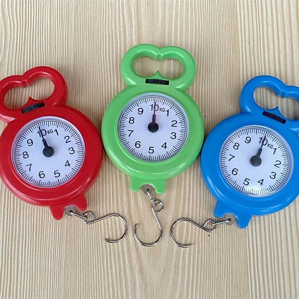弹簧秤家用便携式多功能10kg手提秤买菜秤口袋秤迷你快递秤10公斤