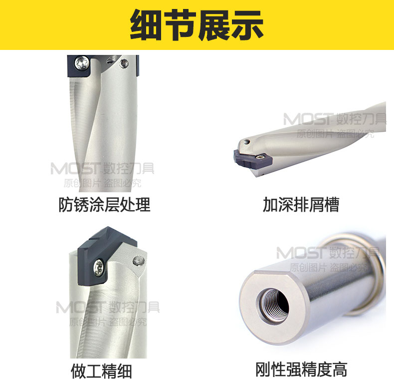 铲钻刀杆深孔钻皇冠钻加长U钻暴力钻舍弃式内冷钻头铲钻刀片枪钻