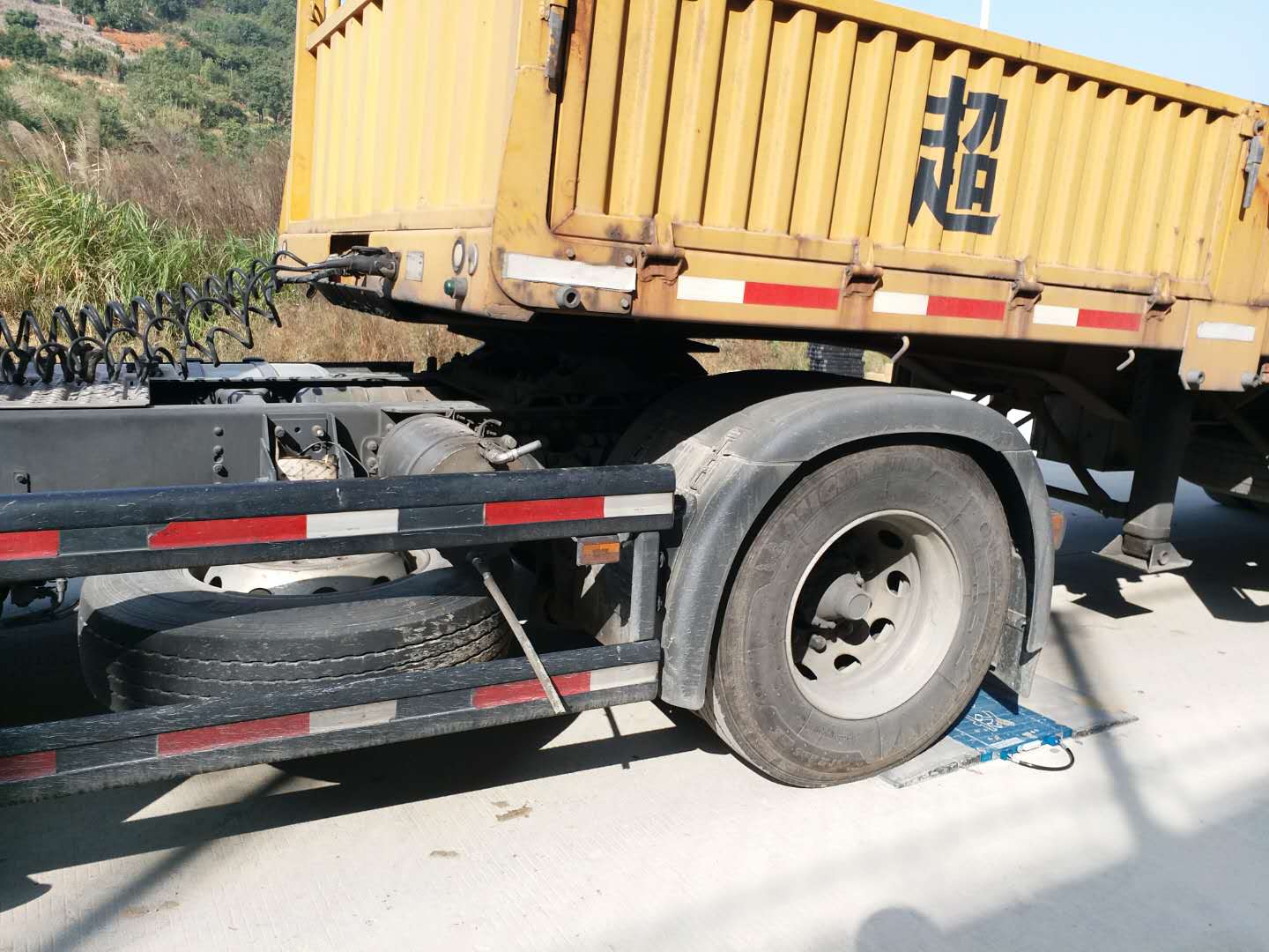 便携式汽车超重检测秤 便携式货车超重检测磅 超载汽车检测仪 汽车超重检测小地磅