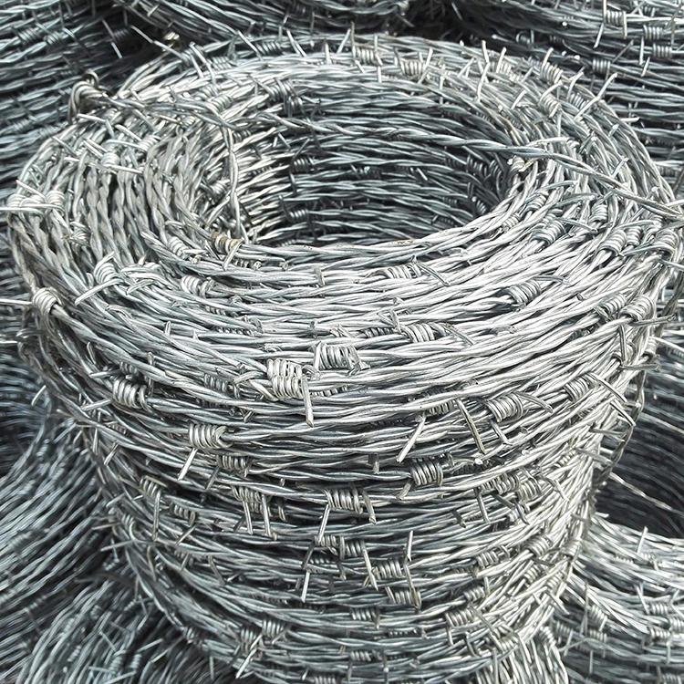 Grassland pasture protection with barbed iron wire, galvanized iron wire mesh, barbed ordinary barbed rope, Ke Yan factory