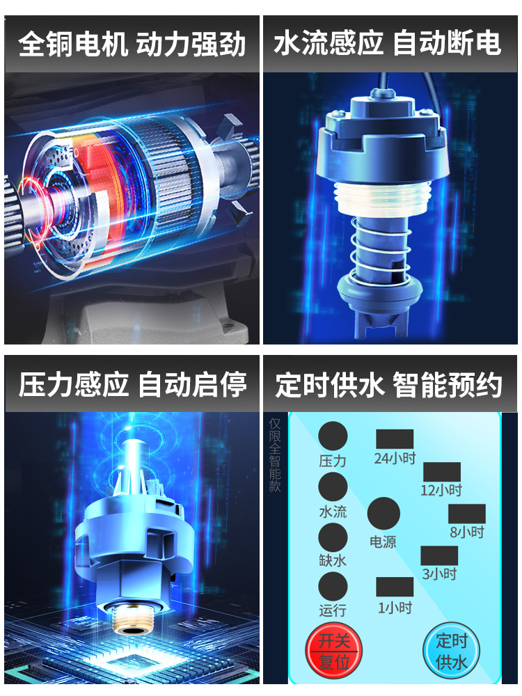 渝乐自吸泵家用全自动220v自来水增压泵管道泵加压泵抽水泵吸水泵