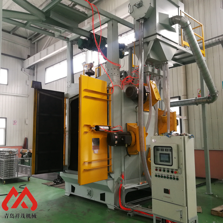 Special explosion-proof shot blasting machine for aluminum parts, double hook cleaning machine, hanging and throwing type