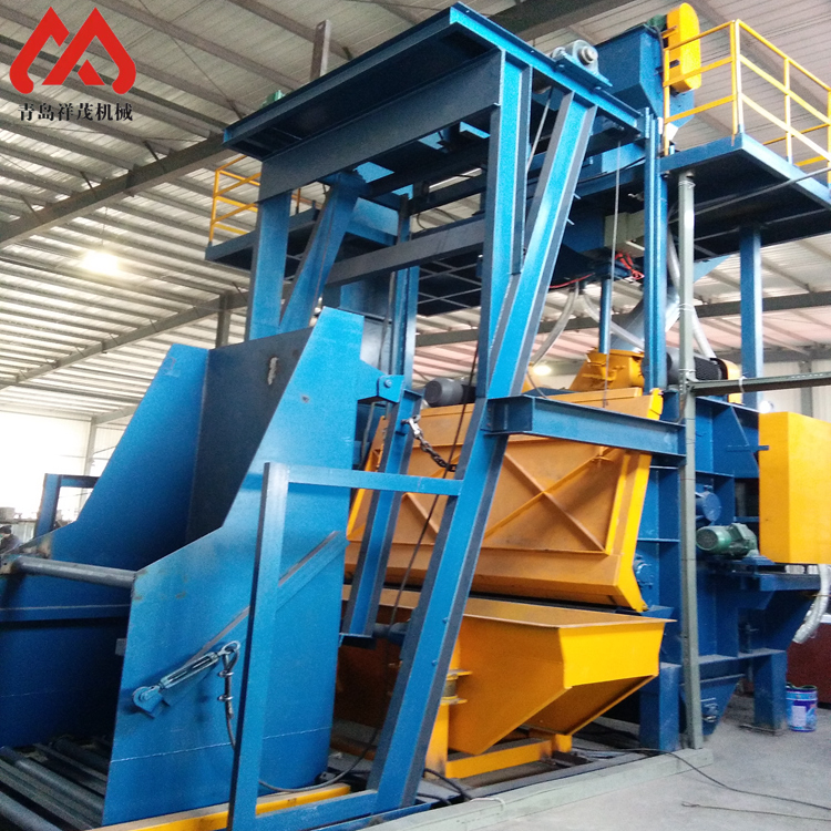 Metal track shot blasting machine Steel track cleaning machine Surface strengthening workpiece gn15