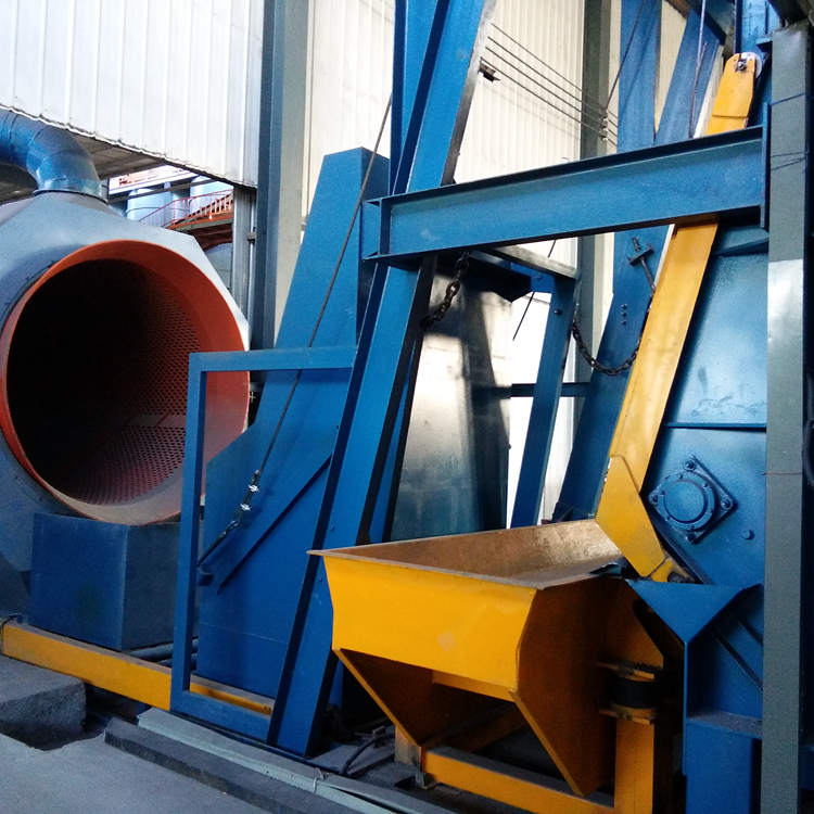 Metal track shot blasting machine Steel track cleaning machine Surface strengthening workpiece gn15