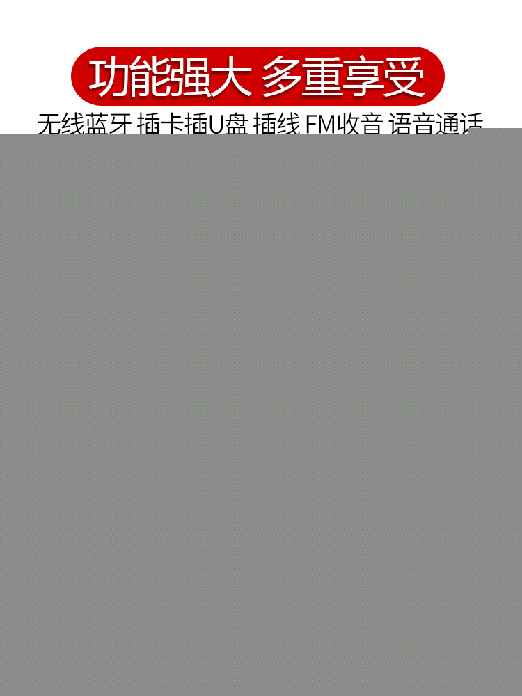 蓝牙音响无线小音箱大音量双喇叭高音质低音炮户外家用便携防水插