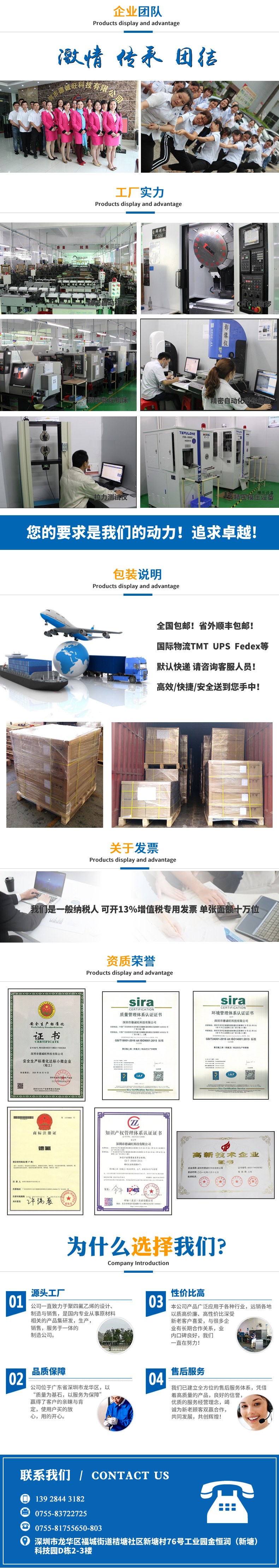 Water purification material PTFE module processing UV sterilized PTFE products