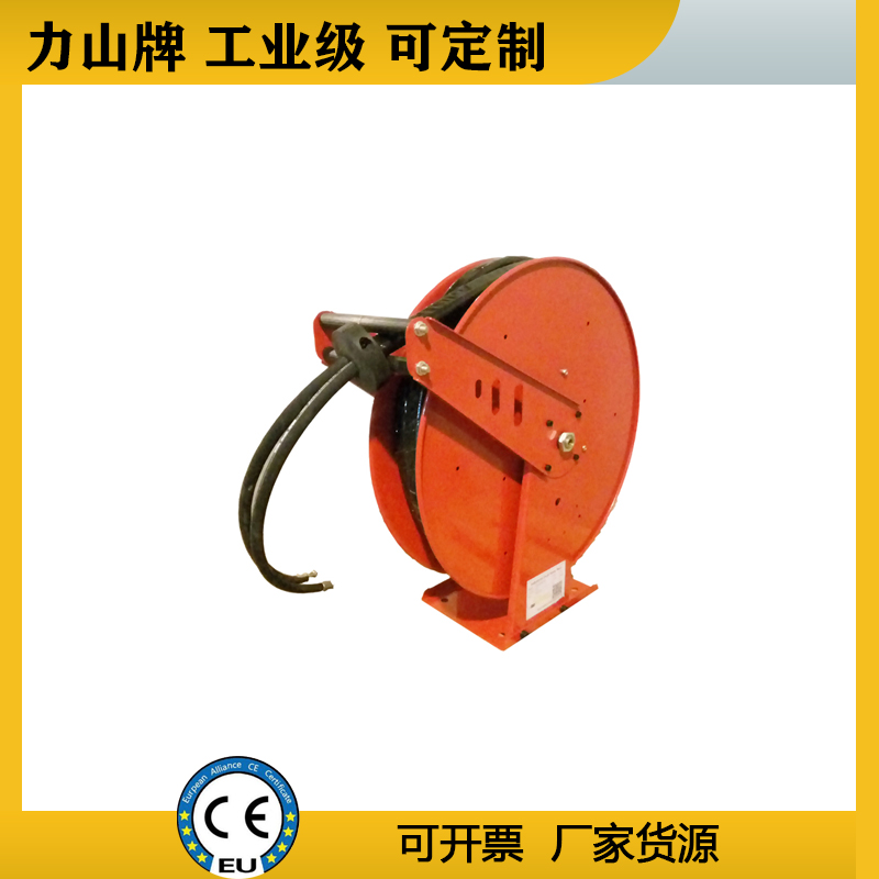 Hydraulic double oil pipe reel rescue blasting high-pressure reel industrial gas pipe reel Lishan 2-inch refueling reel