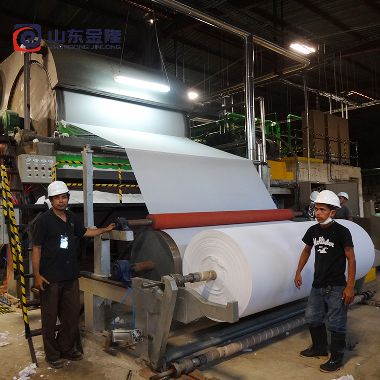 Large axis paper making equipment, original paper making machinery, toilet paper machine production line Jinlong Machinery