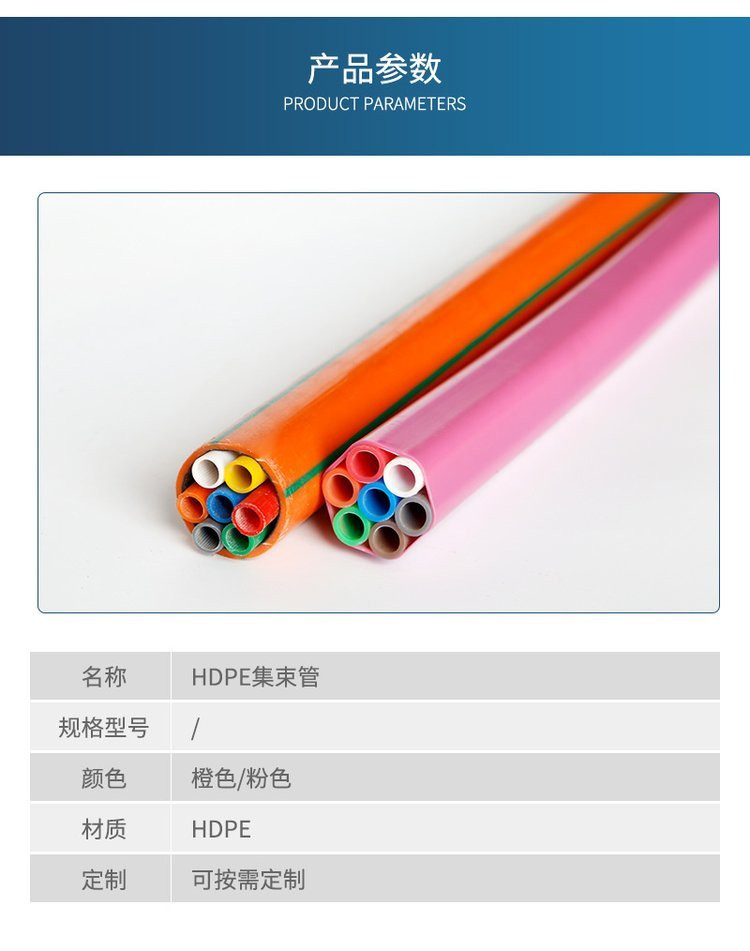 Daxin PE bundle tube has good flame retardant and anti-static performance for highway fiber optic protective sleeve