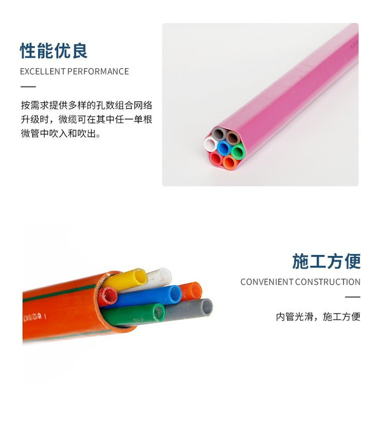 Daxin PE bundle tube has good flame retardant and anti-static performance for highway fiber optic protective sleeve