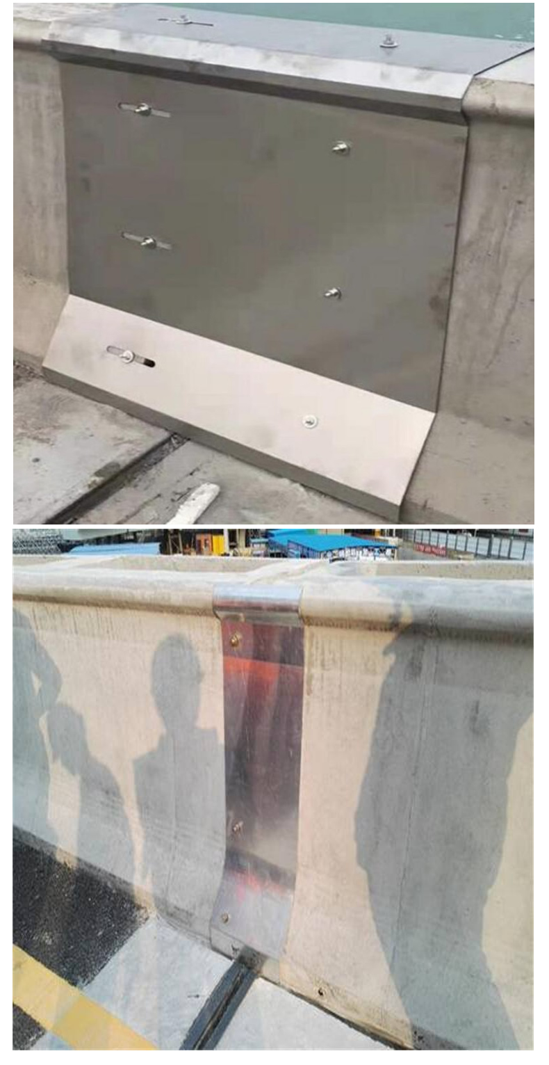 Customized 80 type anti-collision stainless steel baffle for Expansion joint of bridge and highway