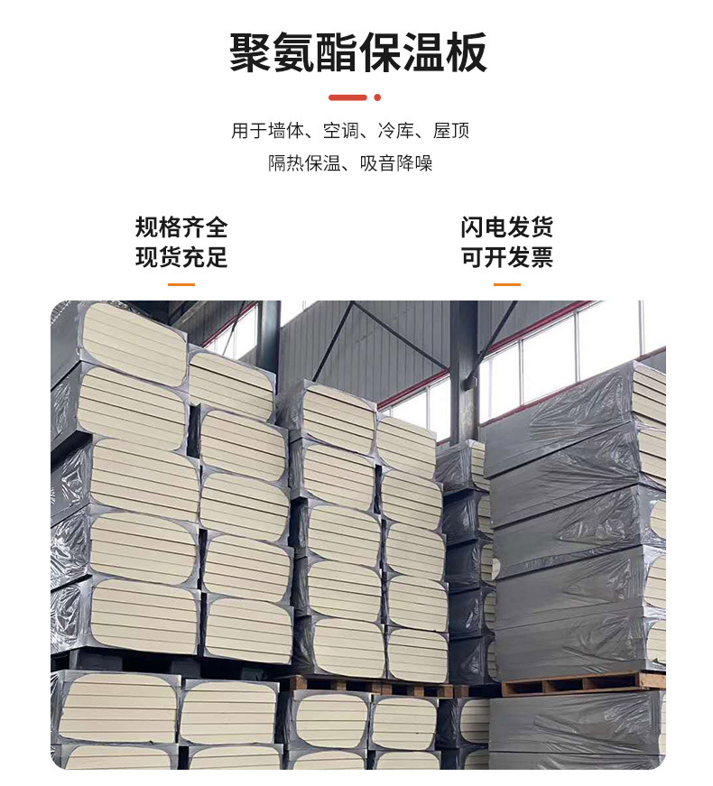 Double sided cement-based polyurethane board, six sided composite board, A-grade polyurethane composite insulation board