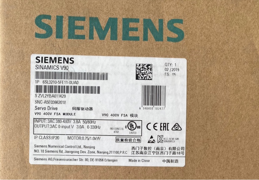 高价回收6SL3210-5FE11-0UA0西门子 V90 伺服驱动器1KW电机控制器