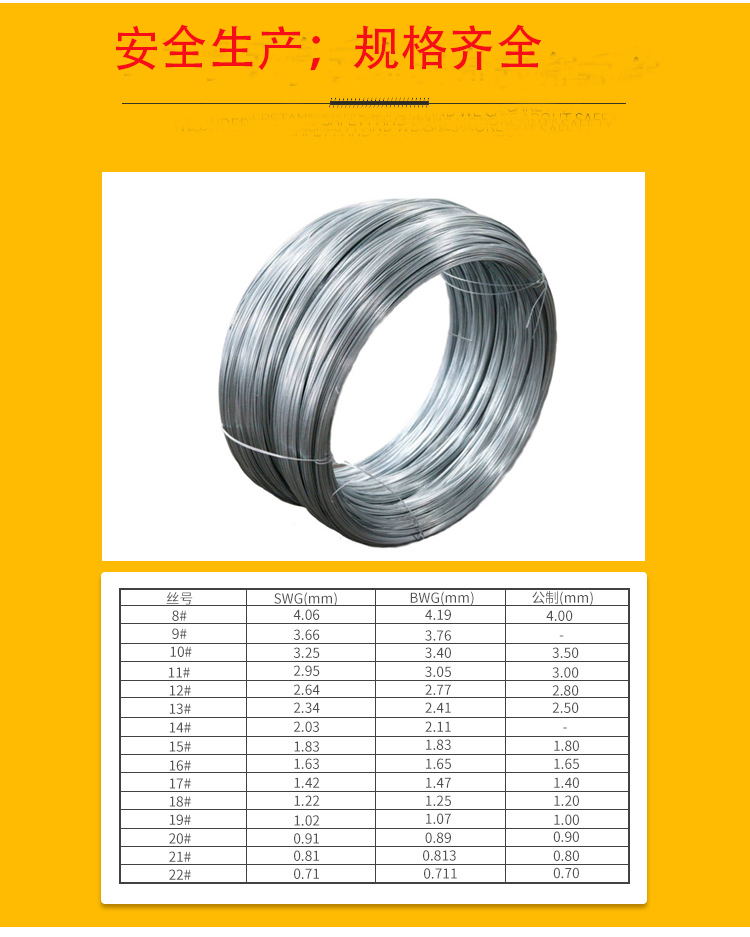 BWG21 galvanized iron wire for building binding, iron binding wire for building cutting and binding wire \