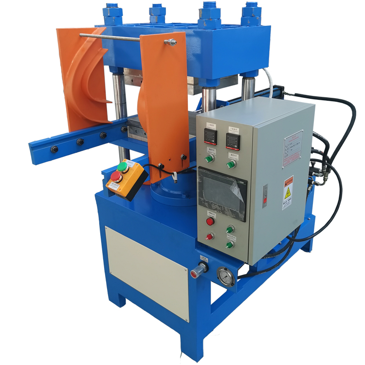 The manufacturer supplies a 63T silicone product single station front top automatic mold opening small vulcanizing machine