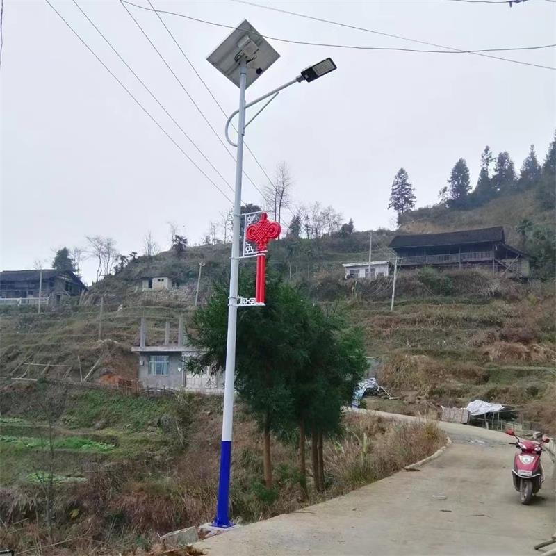 Xinyonghong Rural Solar Lamp 6-meter LED Single Arm Integrated Lithium Electrothermal Galvanized Road Lamp Pole