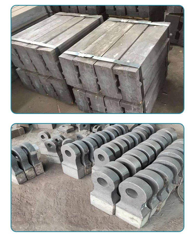 Chuangjia Mine Sand and Stone Hammer Crusher Hammer Sanding Machine Hammer Throwing High Manganese Steel Casting Lining Plate Grate Plate