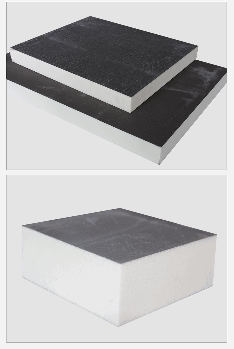 Graphite polyurethane board insulation and decoration integrated board, rock wool polyurethane composite board