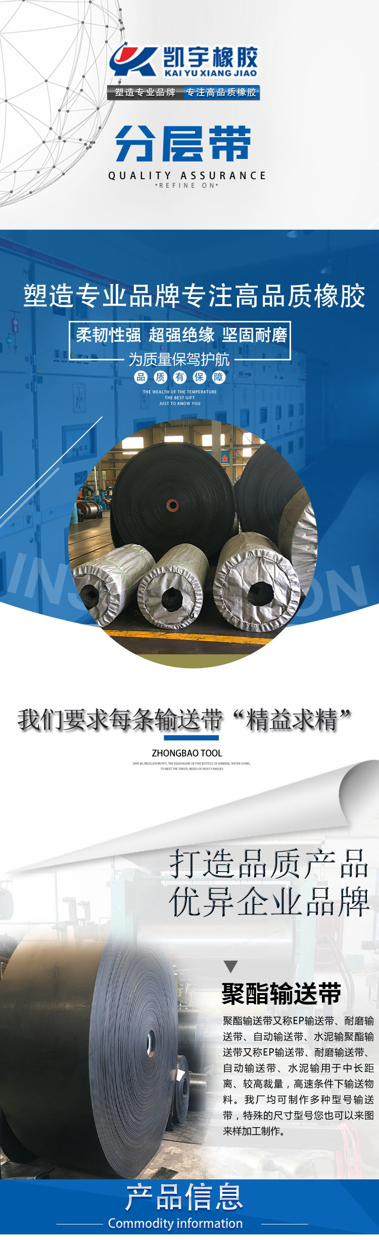 Wear-resistant, anti-static, anti-skid herringbone conveyor belt, patterned circular conveyor belt, high wear-resistant climbing belt