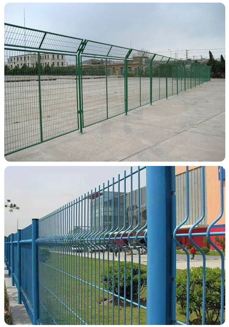 A yellow frame workshop isolation net 2 meters * 3 meters steel plate mesh warehouse fence net \