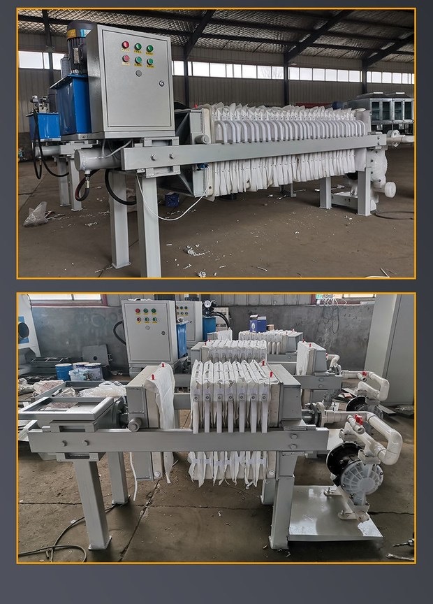 Small Plate and Frame Filter Press Electric Hydraulic Manual Laboratory Stone Sludge Dehydration Solid-liquid Separation Equipment