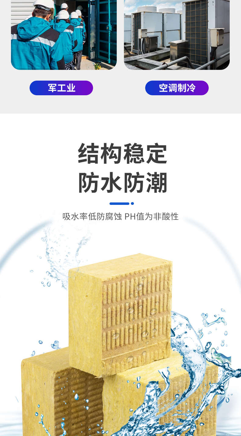 Baimei Rock Wool Board Building Fire Protection Exterior Wall Rock Wool Composite Board Manufacturer Insulation, Sound Absorption, and Noise Reduction