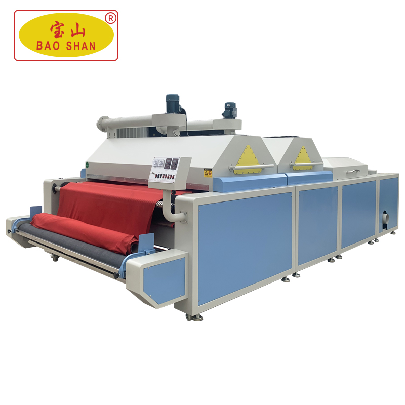 Clothing factory equipment Baoshan brand large fabric high-temperature pre-shrinking machine Steam fabric shrinking machine model 5300