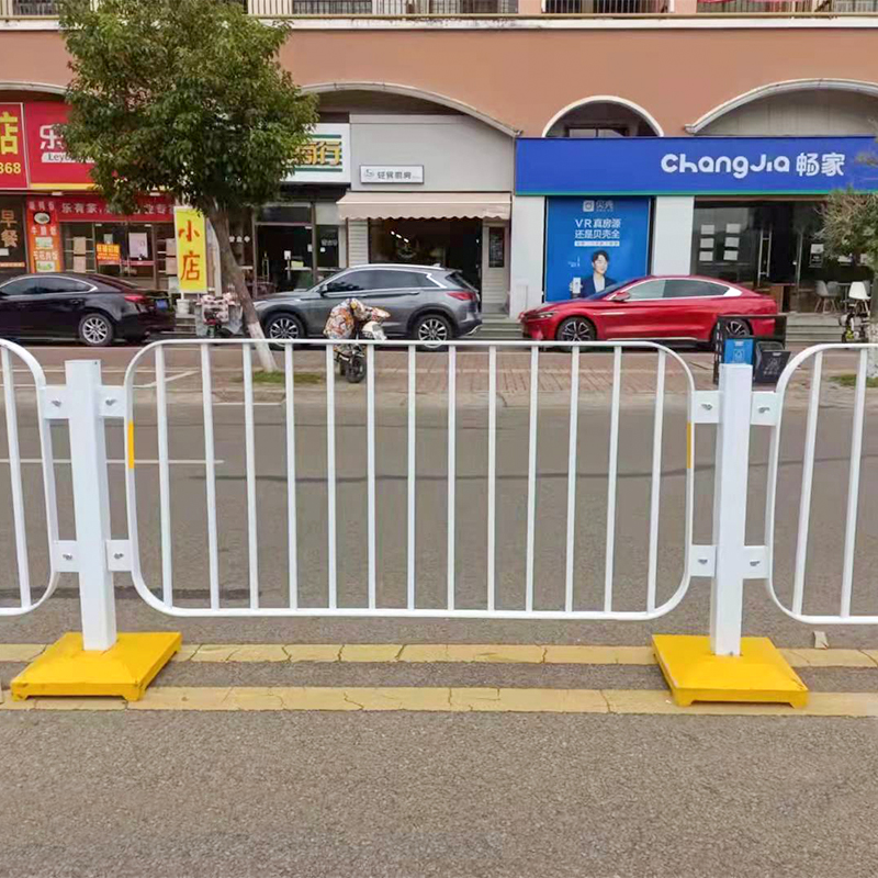 道路港式护栏市政交通安全防护围栏城市人行道防撞隔离栏锌钢栅栏