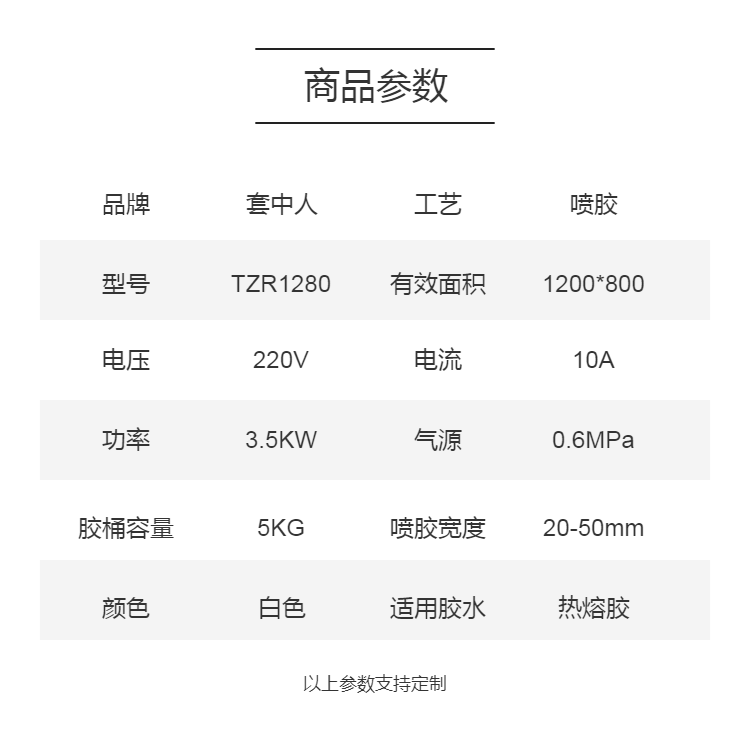 Automatic surgical gowns with white glue, high-speed automatic glue spraying machine, saving 40% glue