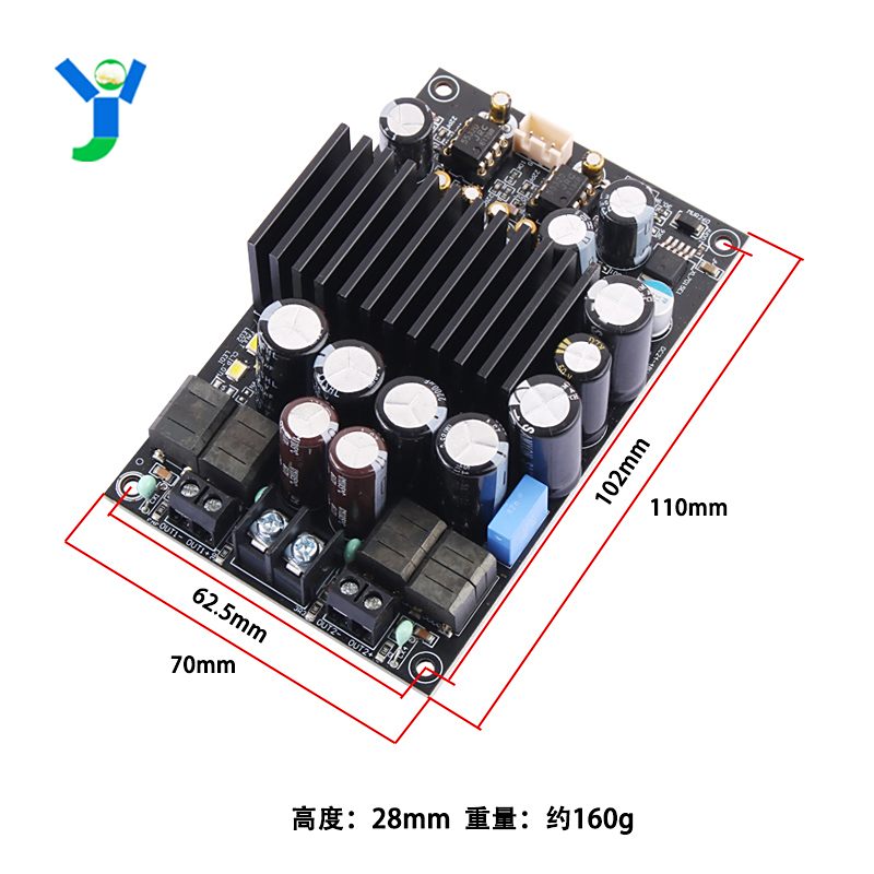 TPA3255发烧级HIFI数字功放板300W*2大功率2.0双声道立体声模块 产品关键词:功放3255;数字功放3255;大功率数字功放板 ...