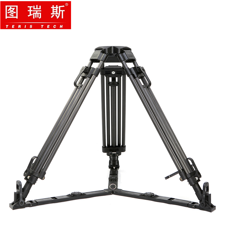 图瑞斯 TX 1675T 碳纤维 脚架 75MM碗口摄像机三脚架 TX-V8L PLUS