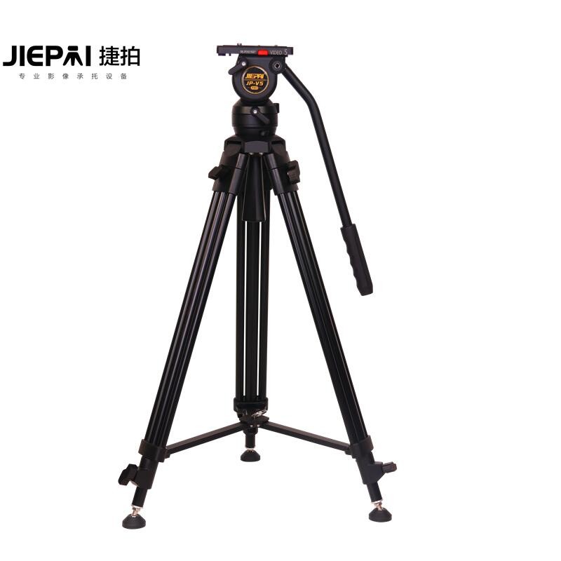 捷拍JP-V5 PRO广播级液压云台三脚架铝合金/碳纤维套装/JIEPAI-V5