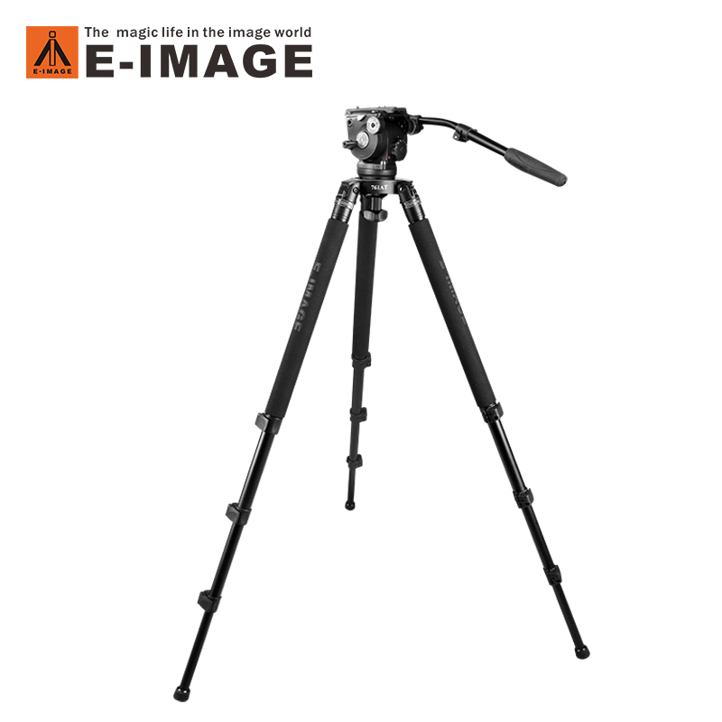 意美捷（E-IMAGE）EG7608C专业观鸟脚架云台套装碳纤维三脚架75mm