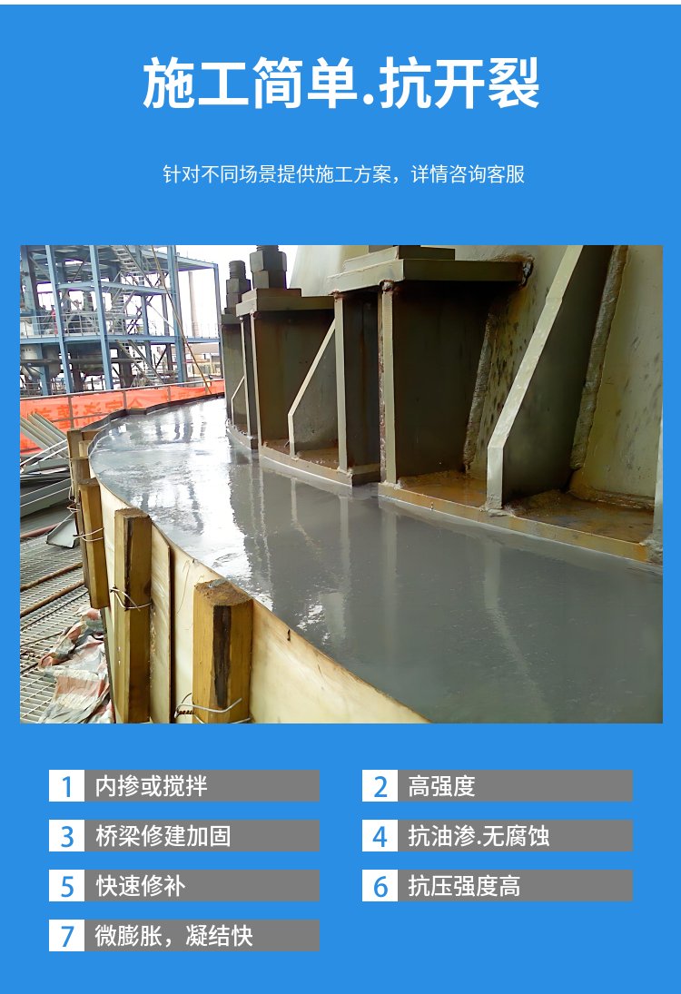 Cement based non shrinkage grouting material for base reinforcement grouting material C80 early strength high-strength Haiyan Xingye