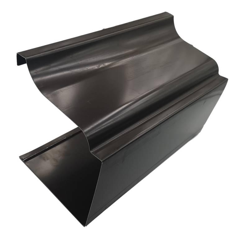 Ruijing Colorful Aluminum Roof Eave Rain Gutter Aluminum Alloy Falling Water System Eave Gutter Finished Gutter Hanger Internal and External Angles