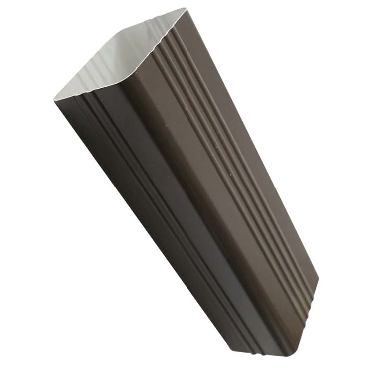 Ruijing Building Materials Direct Supply Villa Downpipe Color Aluminum Square Rainwater Pipe Various Sizes in Stock