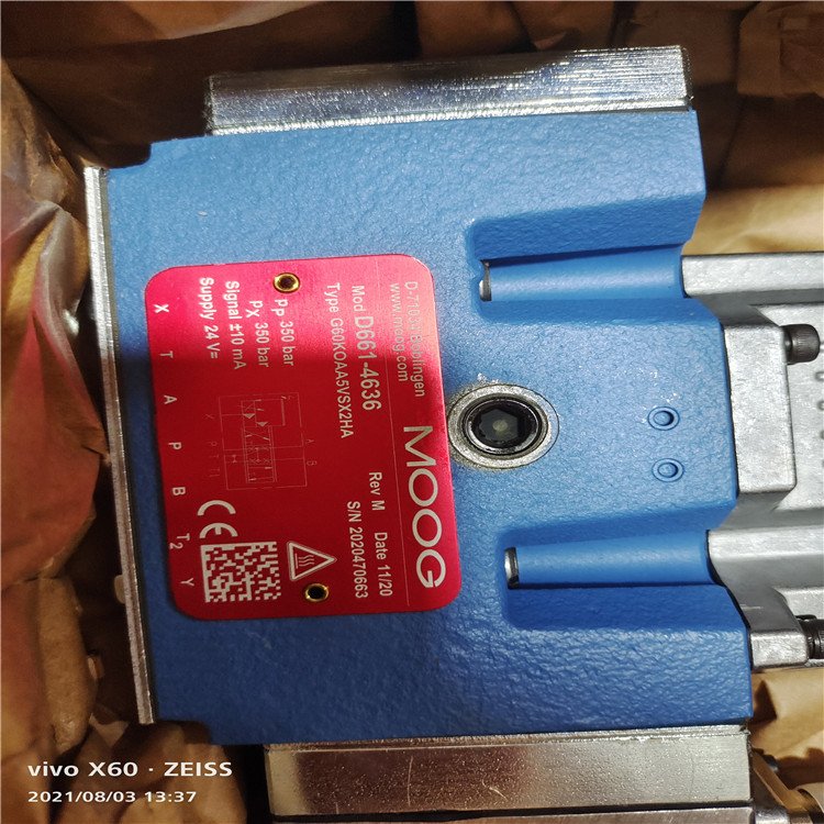 MOOG穆格伺服阀-D661-4636 G60KOAA5VSX2HA钢厂常用