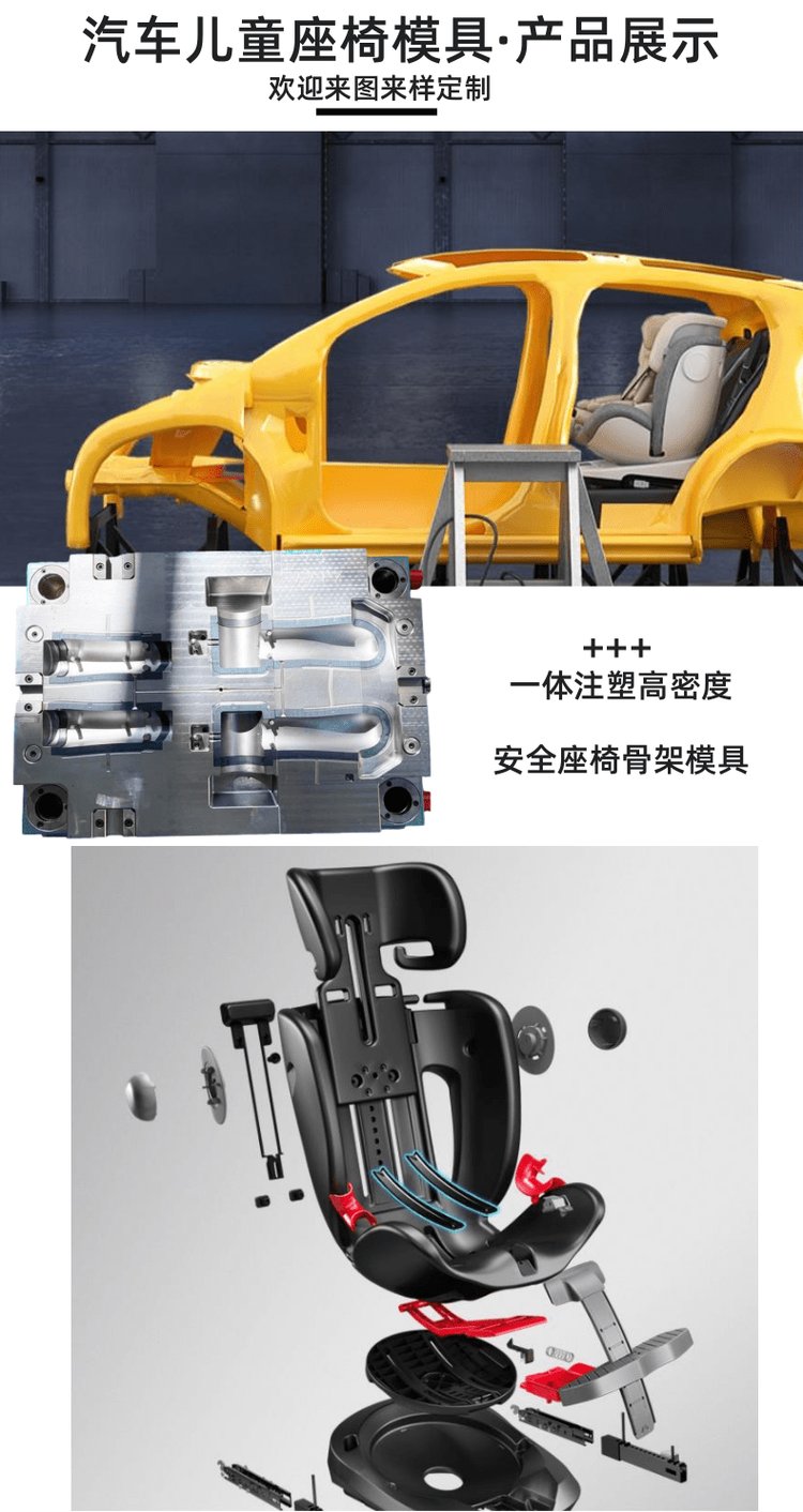 Xingyuan Child safety seat Frame Mold Integrated Injection Molding Plastic Chair Shell Parts Processing