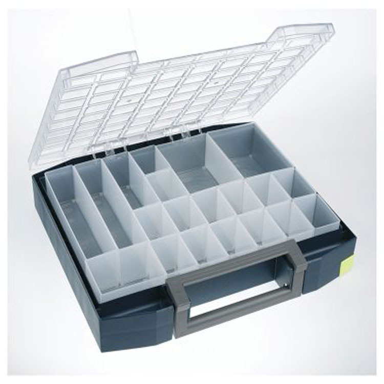 Raaco 134989 parts box with 20 compartments, 78mm x 401mm x 465mm