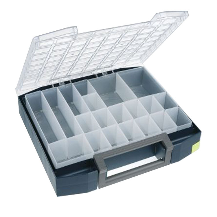 Raaco 134989 parts box with 20 compartments, 78mm x 401mm x 465mm