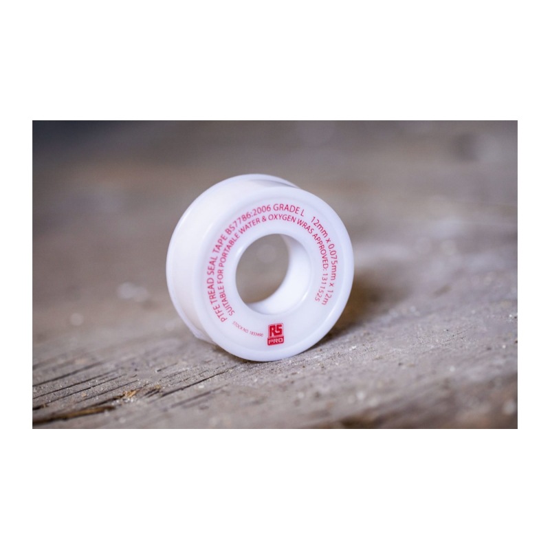 183-3490 RS PRO raw material tape, width 12mm PTFE thread sealing tape