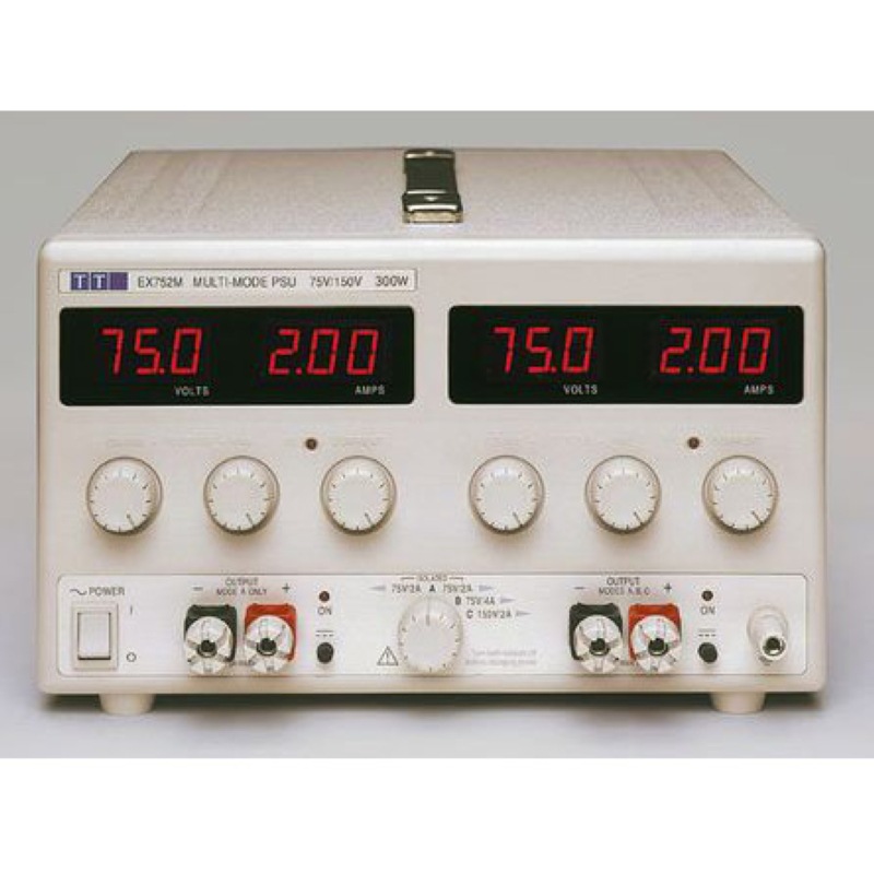 Aim-TTI EX752M digital DC power supply, output 0-75V, 2A4 A, 300W