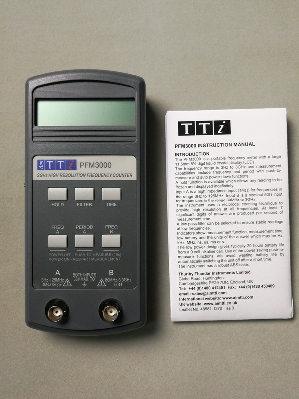 Aim-TTi PFM3000 frequency counter, 3GHz