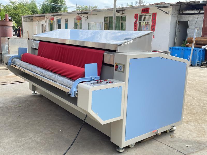 Small and medium-sized clothing factory's four sided elastic knitted fabric shrinking machine, steam shrinking and shaping machine model 218
