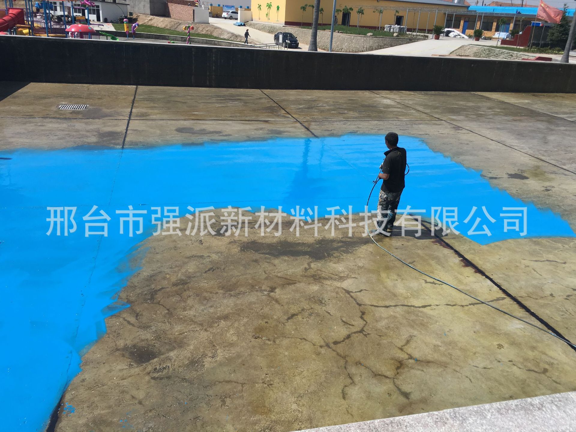 Embossed Color Brand Swimming Pool Special Paint Water Park Wave Making Pool Waterproof Paint Swimming Pool Waterproof Paint Blue Pool Paint