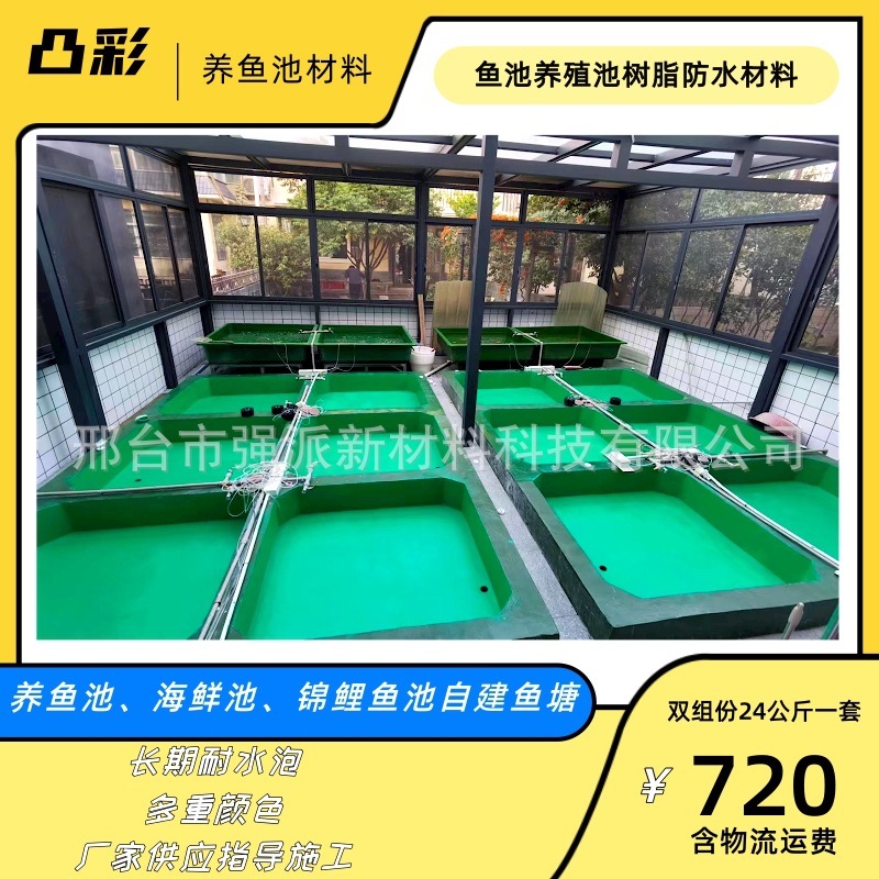 Fujian Fish Pond Waterproof Material Epoxy Resin Fish Pond Primer Tangshan Two component Waterborne Fish Pond Green Paint