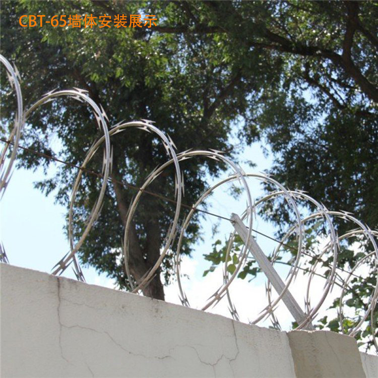 Burglar proof iron thistle, hot-dip galvanized blade, thorn rope fence, fence A, anti climbing thorn rope, rolling cage factory