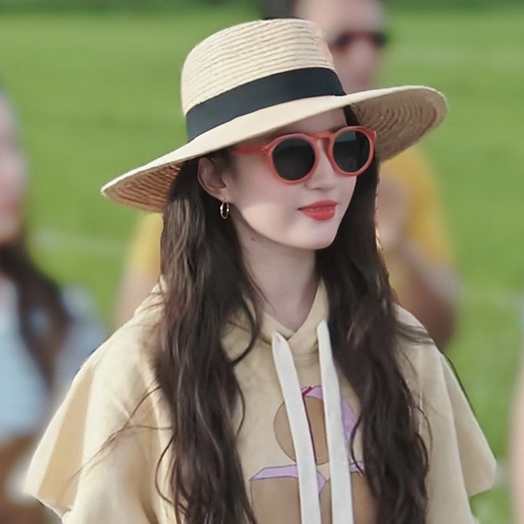 拉菲草帽防晒遮太阳帽子女2023新款夏大檐帽防紫外线显脸小大头围
