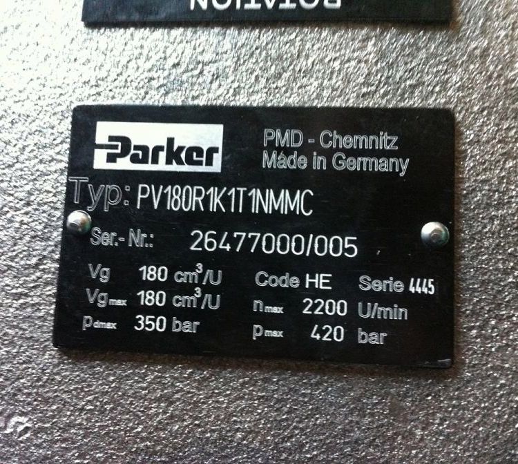 美国parker派克柱塞泵 PV180系列PV180R1K1T1NMMC钢厂常用